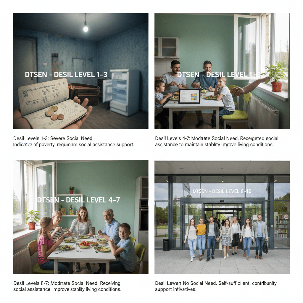 Desil Levels in DTSEN: Meaning of 1–10 and Relation to Social Assistance 3 Desil Levels in DTSEN